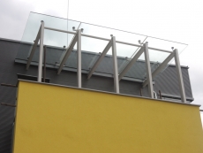 Zasklení Ocelové konstrukce střechy ABB Brno