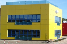 Rehabilitační centrum Ještěrka Ostrava , skla na zábradlí