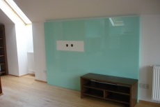 Hotel Beskydy- obklad stěn, Lacobel pastel grun