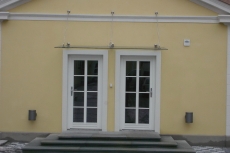 Ostrava Vítkovice, zámeček, markýzy nad vstupy